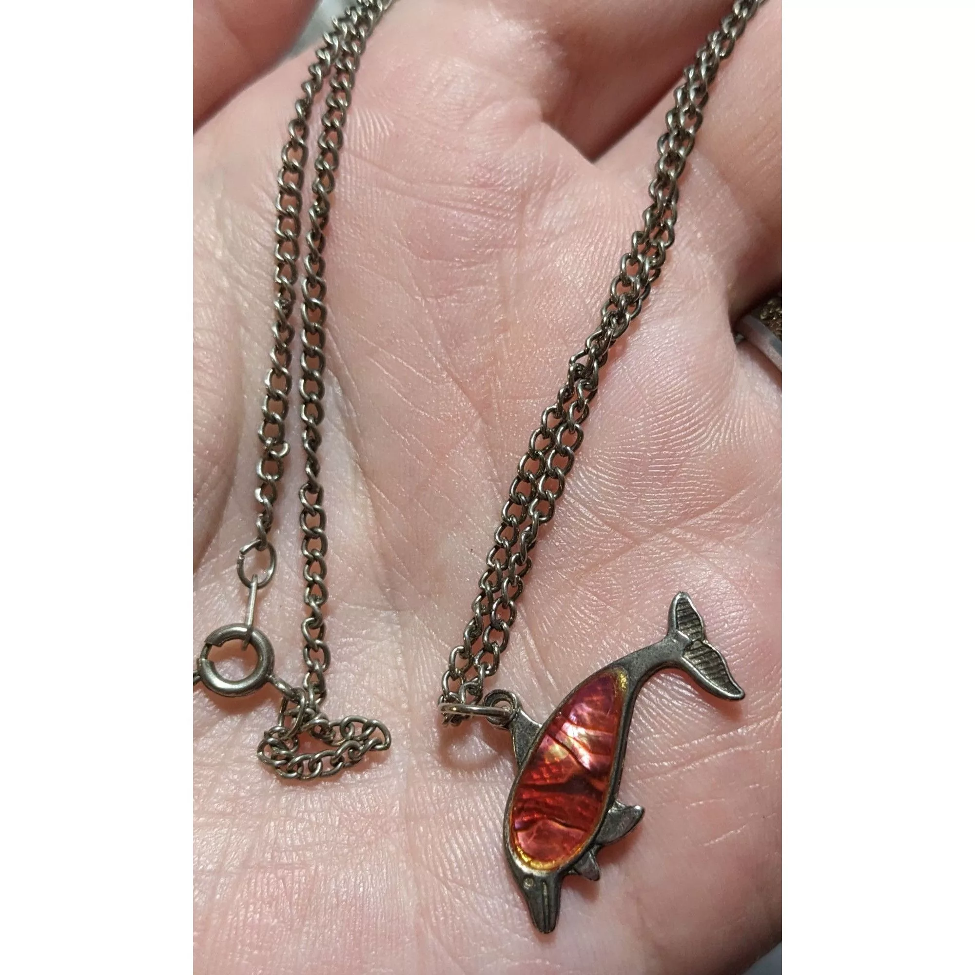 Other Necklaces Other Pink Shell Dolphin Necklace