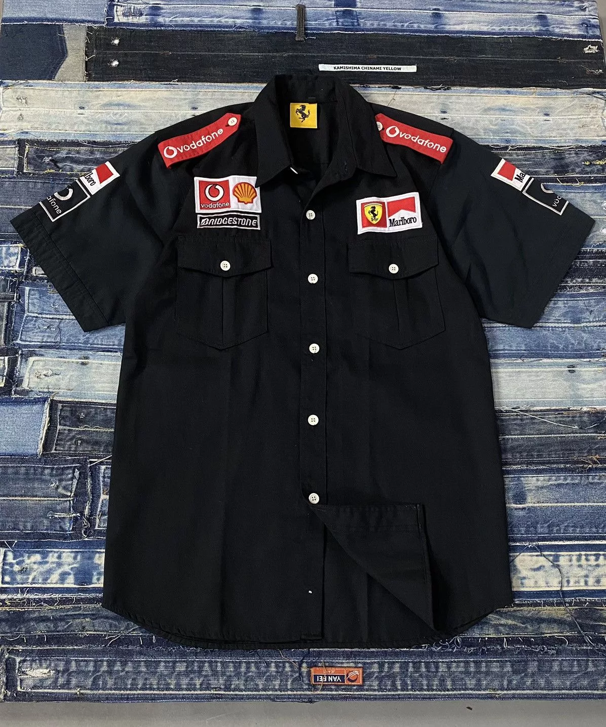 Ferrari Shirts Button Ups Ferrari × Vintage Vintage Ferrari Shirts Multi