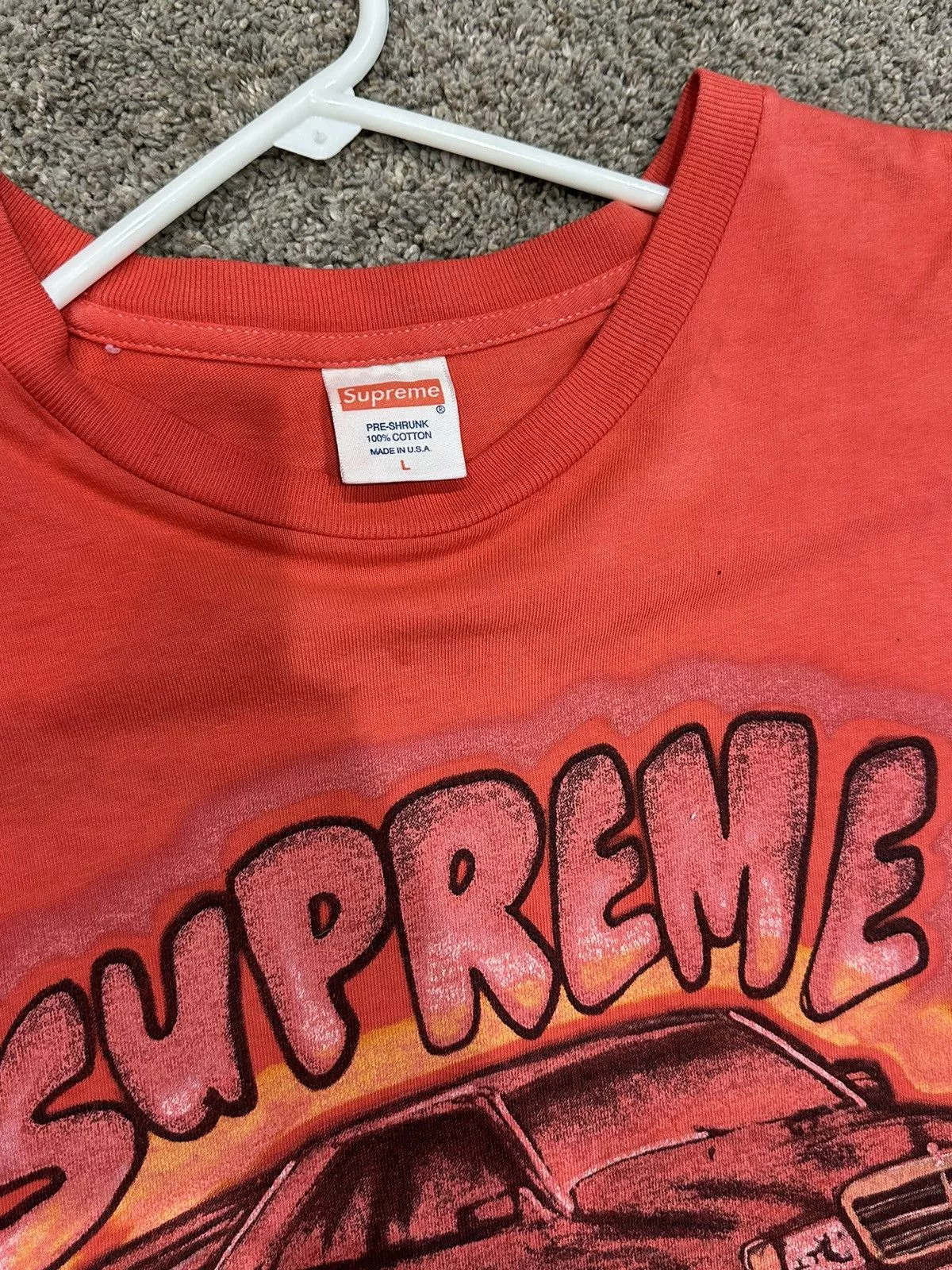 Supreme Short Sleeve T Shirts Supreme Mercedes Tee Red