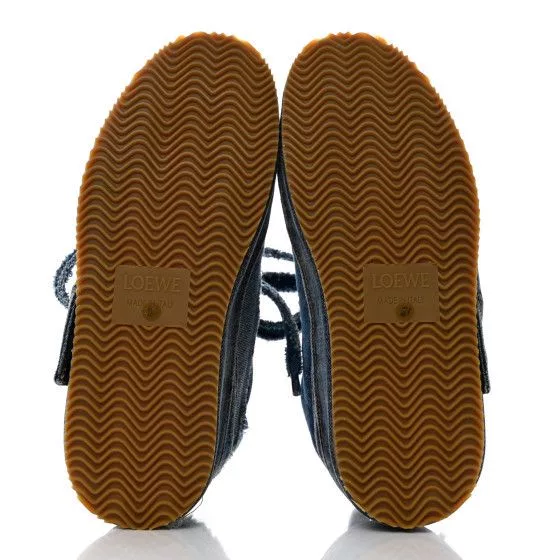 Loewe Low Top Sneakers LOEWE Denim Low Top Sneakers Black