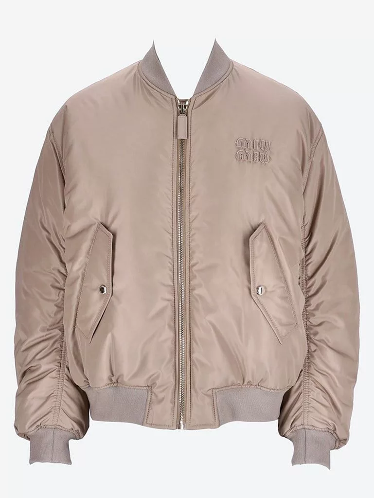 Miu Miu Jackets Miu Miu Padded jacket Beige