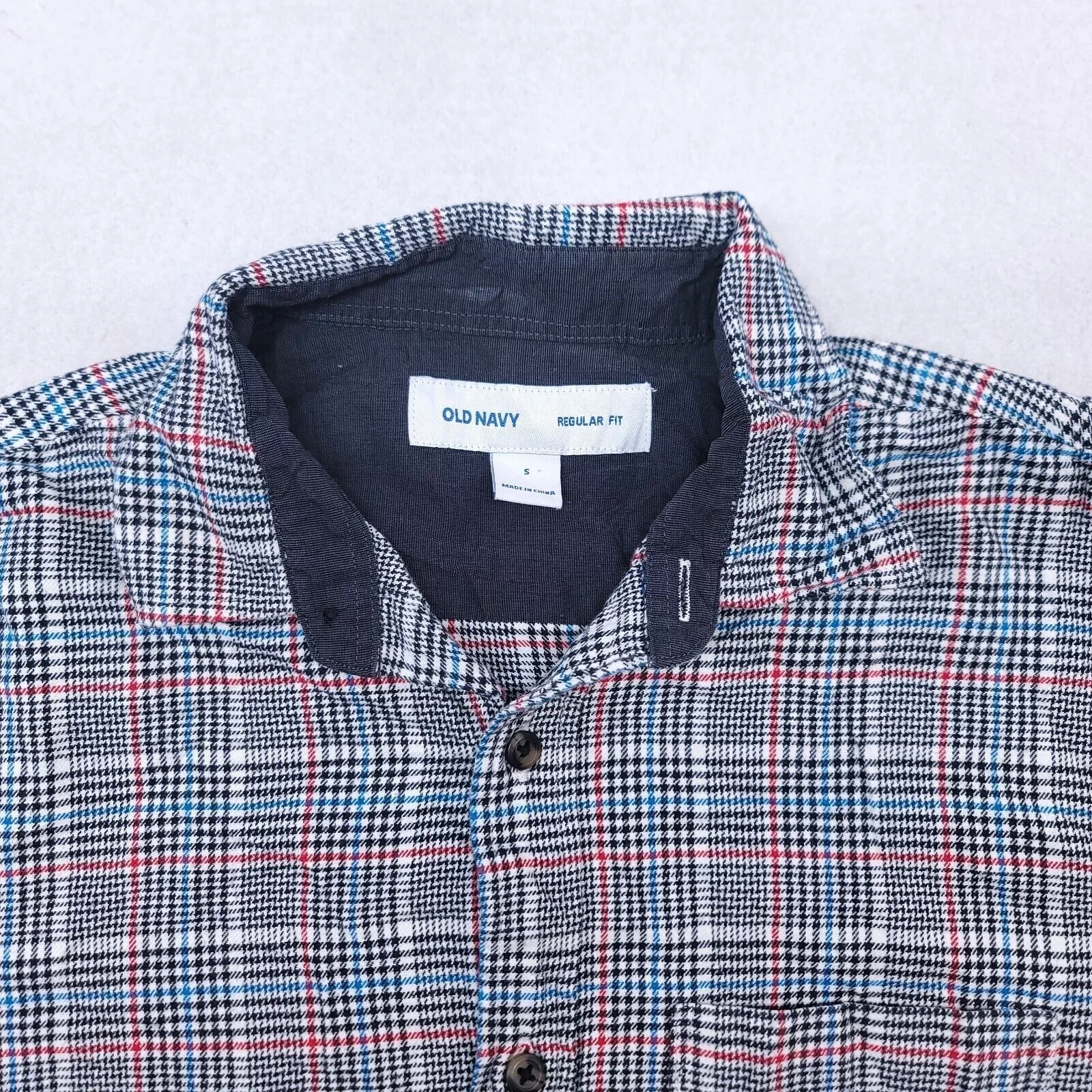 Old Navy Shirts Button Ups Old Navy Tartan Flannel Shirt Mens Size Small S White Black