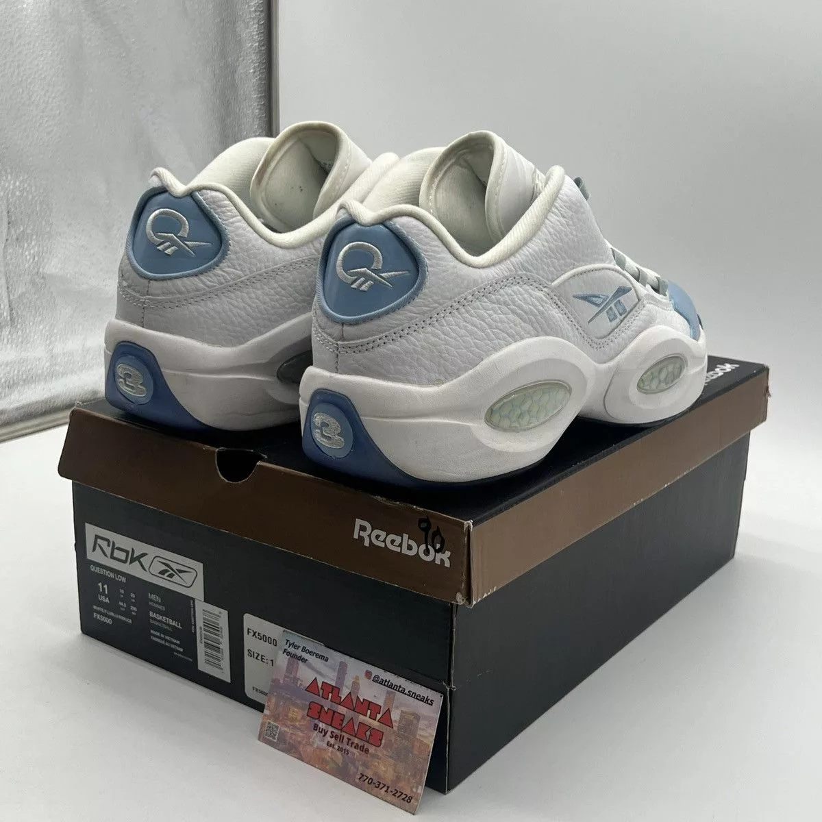 Reebok Low Top Sneakers Reebok Question patent low fluid blue White