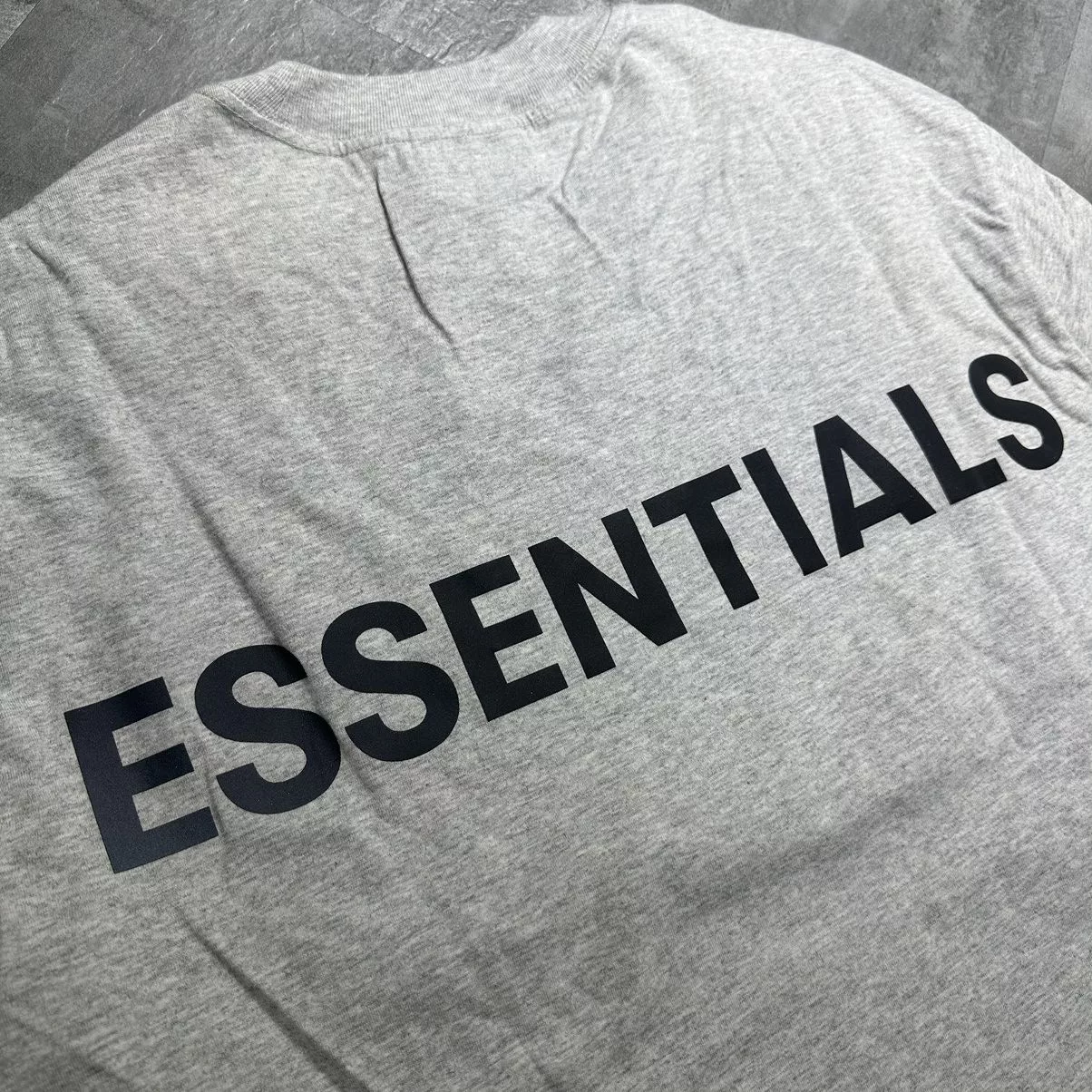 Essentials Long Sleeve T Shirts Essentials-F.O.G 3M Reflective LS Tee - Grey Gray