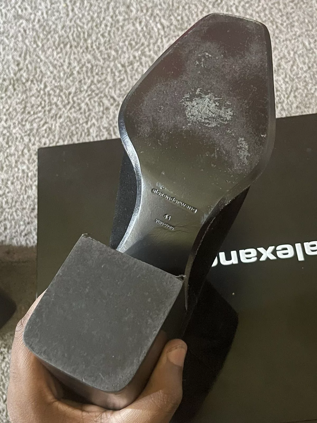 Alexander Wang Heels Alexander Wang Square Boot Black