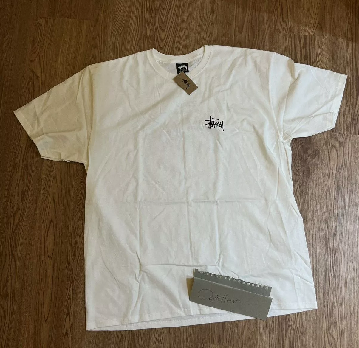 Stussy Short Sleeve T Shirts Stussy basic white tee