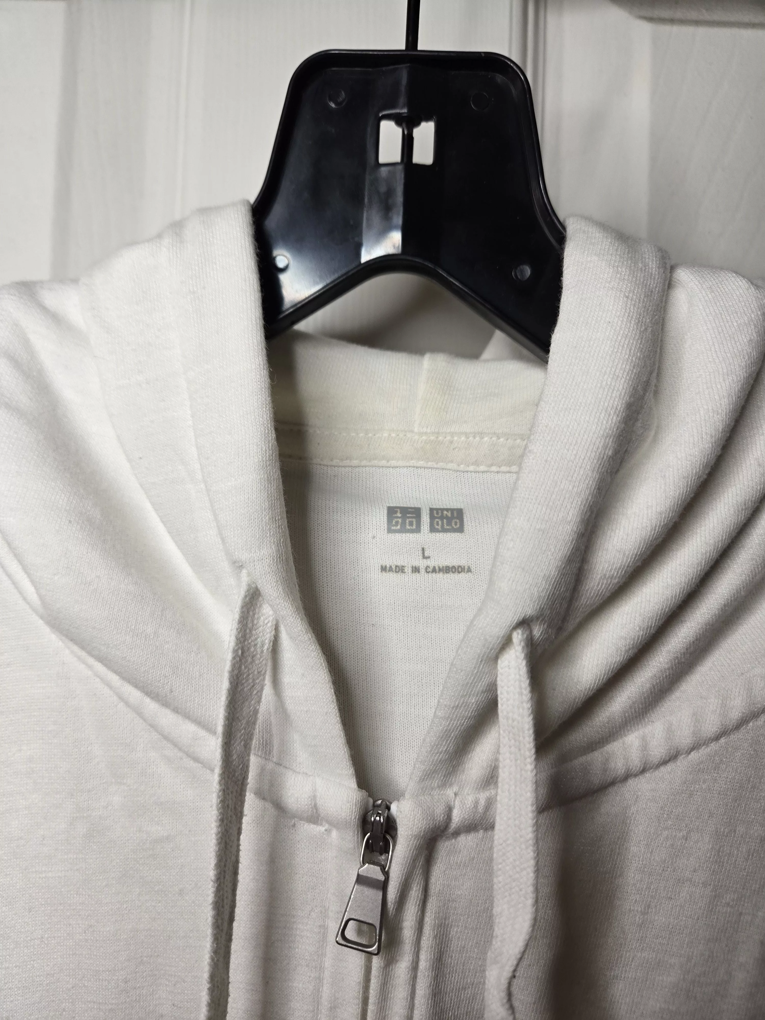 Uniqlo Light Jackets Uniqlo Zip-up Jacket White Size L