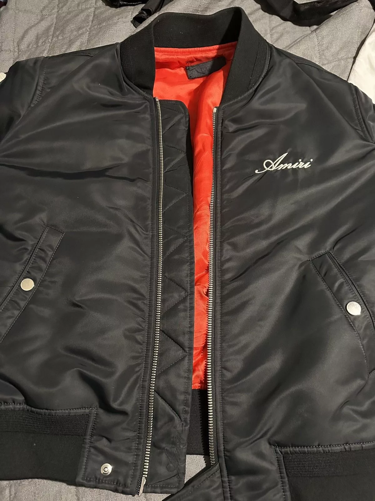 Amiri Bombers Amiri Bone Bomber Jacket Black