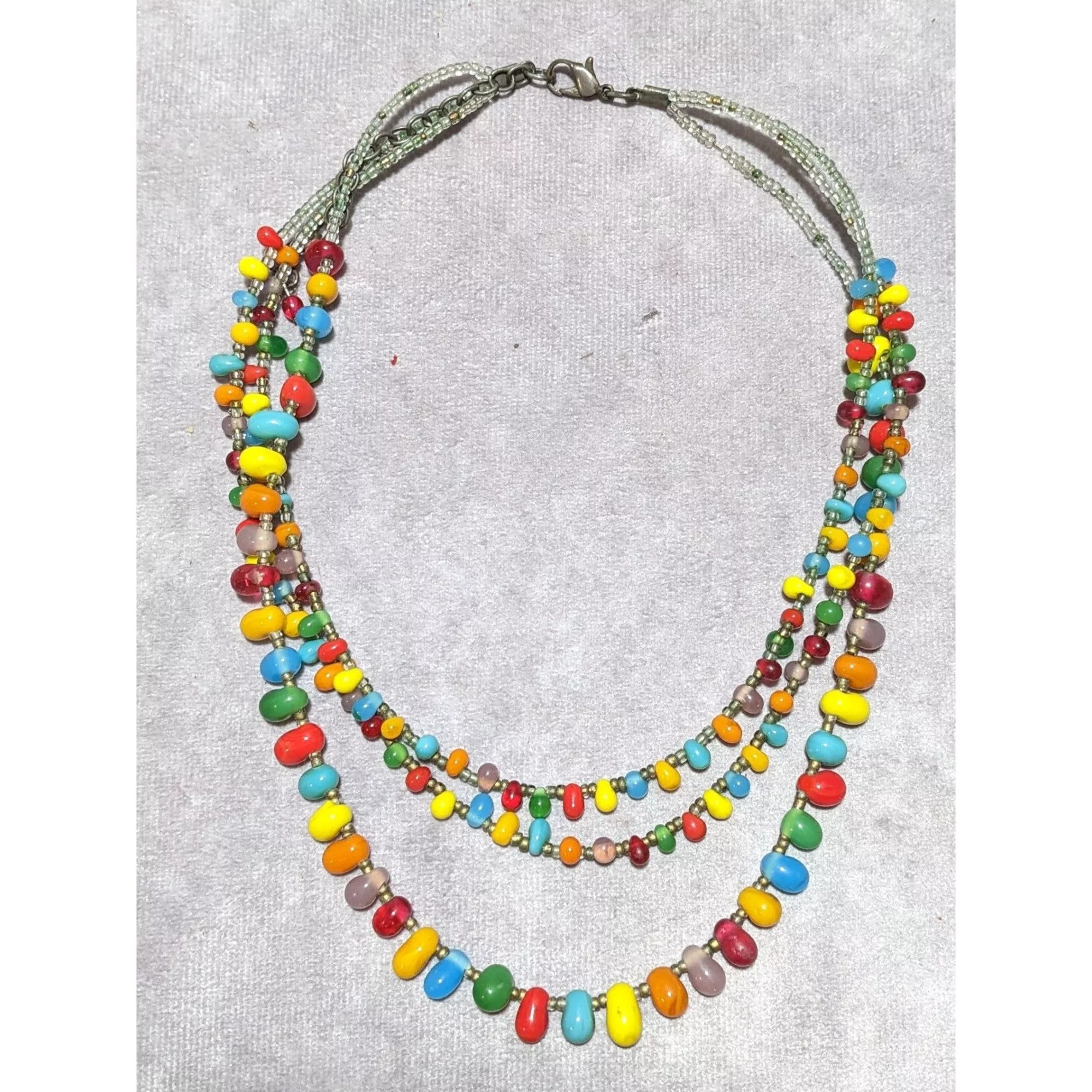 Other Necklaces Other Rainbow Glass Candy Necklace Multi