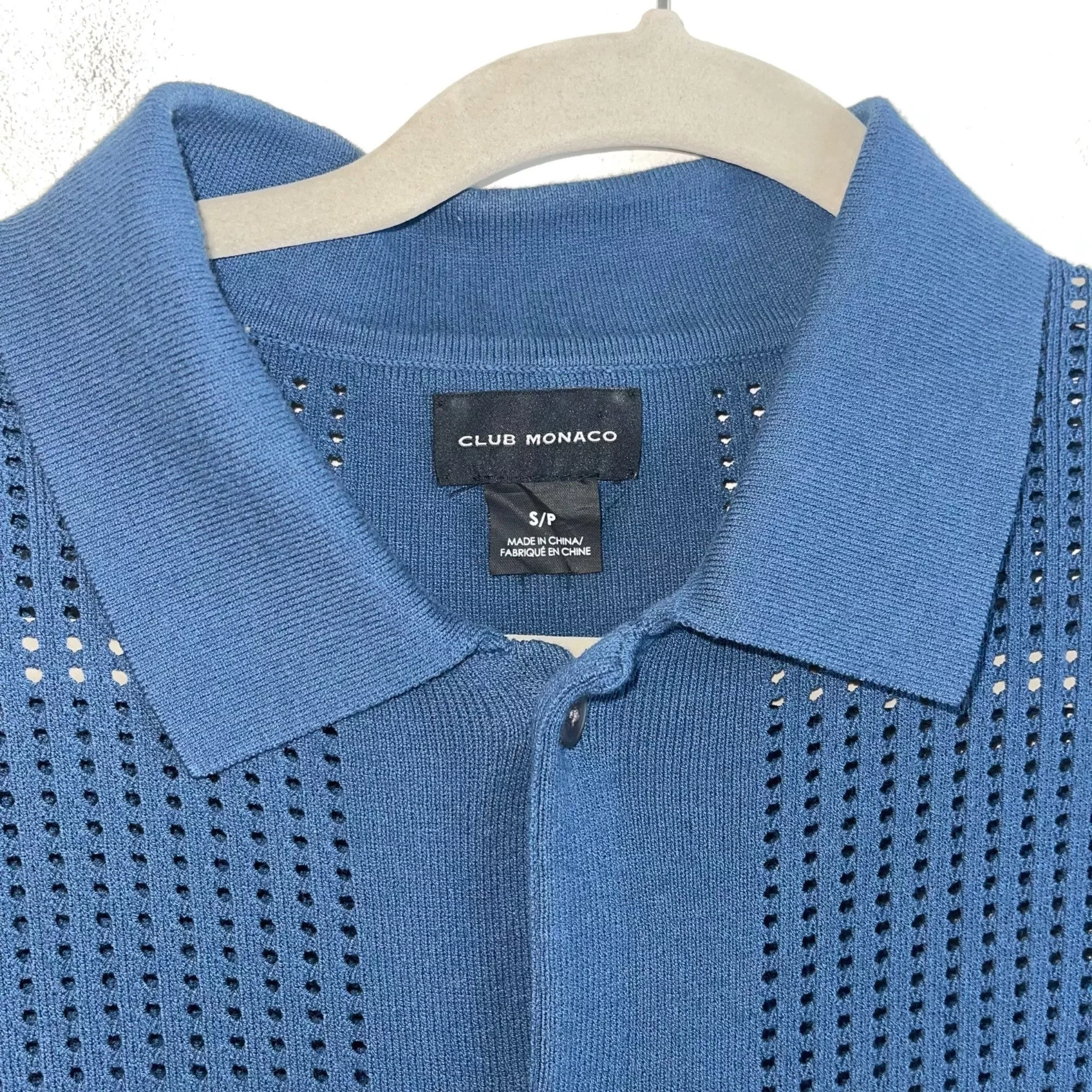 Club Monaco Shirts Button Ups Club Monaco Mens Shirt Sweater Size Small Blue