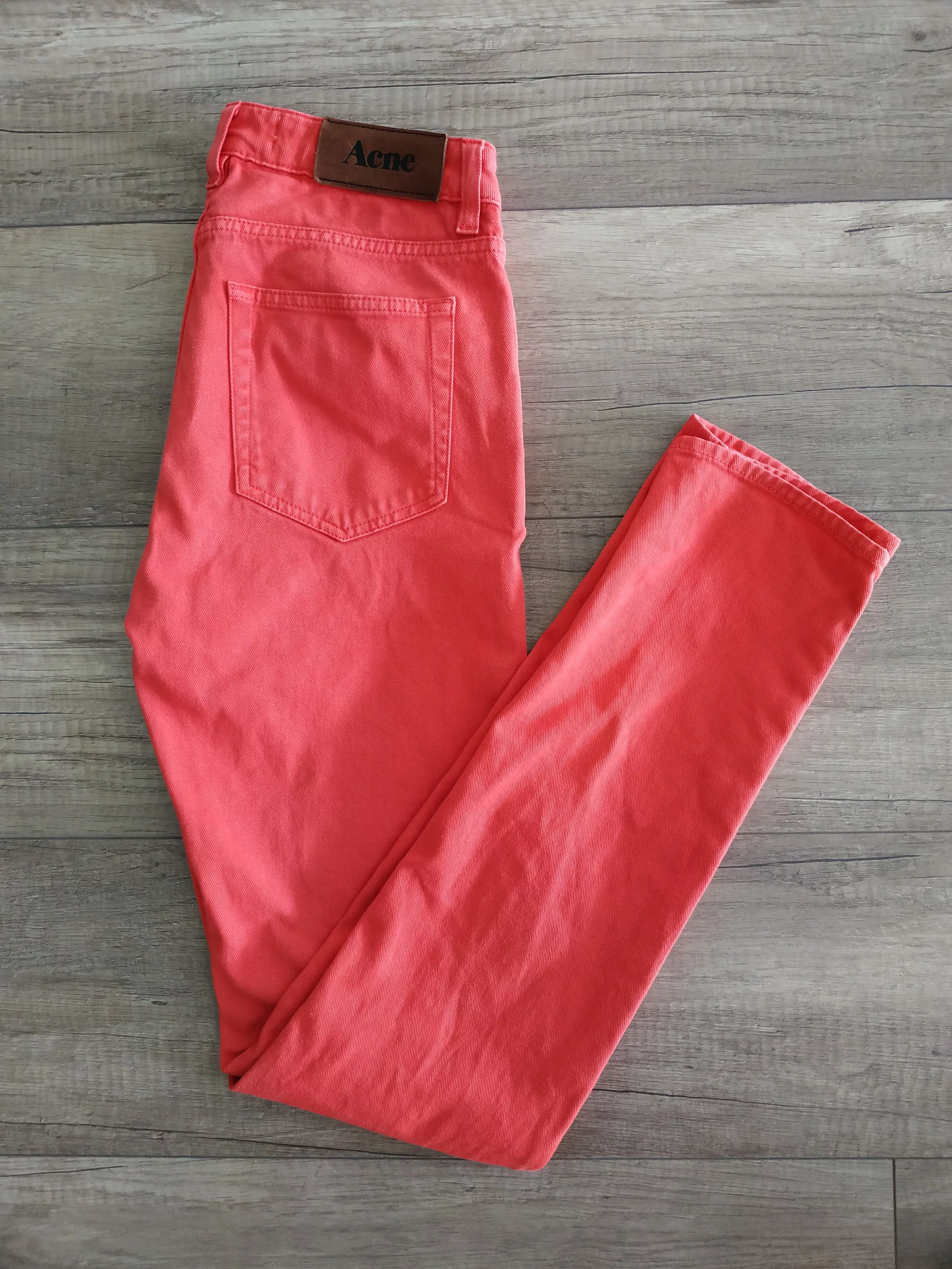 Acne Studios Jeans ACNE Studios "Flex S Bright Orange" Women's Jeans, s. 28