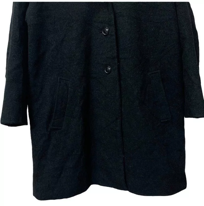Journal Standard Parkas Vintage Journal Standard Wool Trench Coat Black