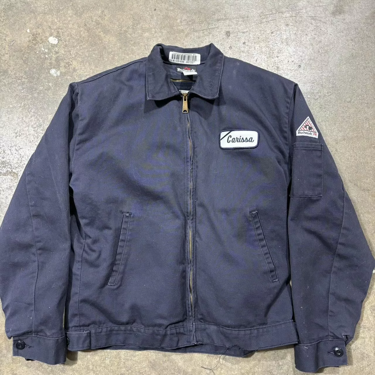 Bulwark Denim Jackets Bulwark Carhartt Like Men's Navy Jacket Blue
