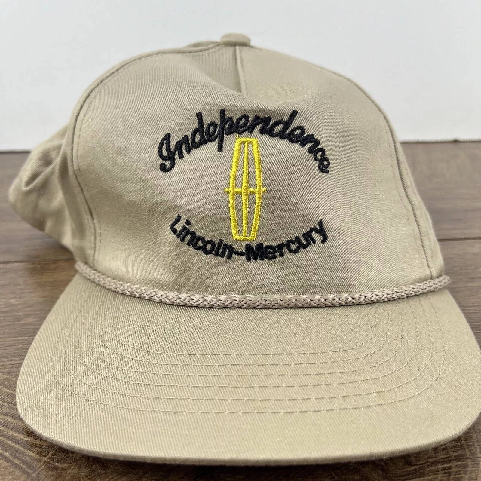 Other Hats Other Independence Lincoln Mercury Hat Brown Adjustable Hat Tan Ad