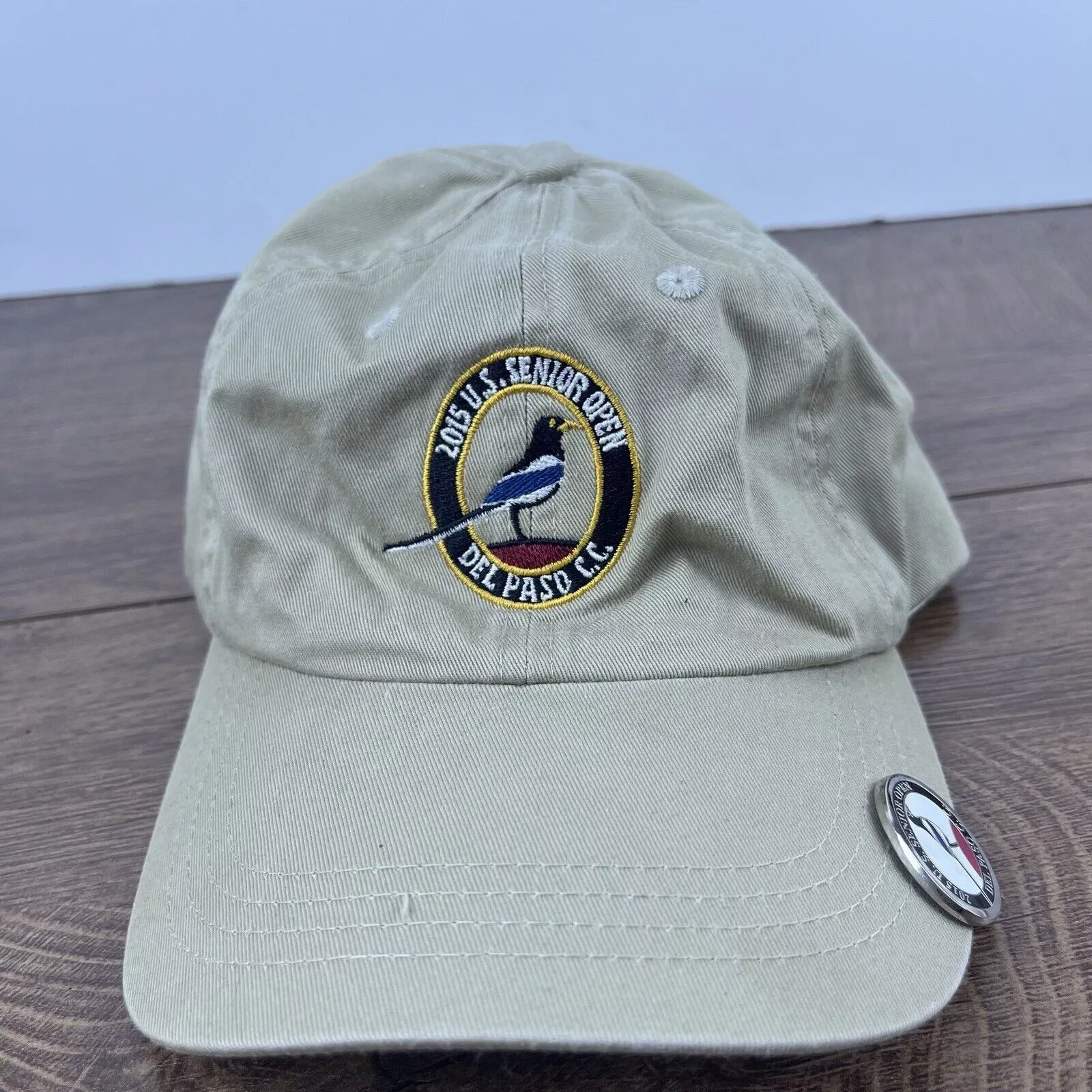 Other Hats Other 2015 US Senior Open Hat Del Paso CC Adjustable Hat Tan Hat A Brown