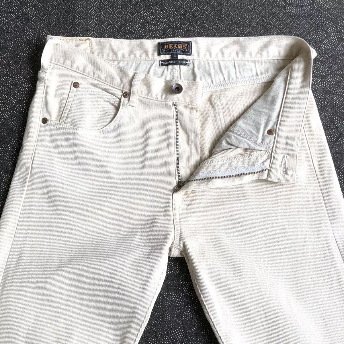 Beams Plus Denim BEAMS PLUS stretched jeans White