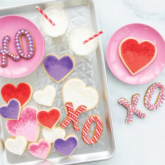 --Heart Embossed Half Sheet Pan