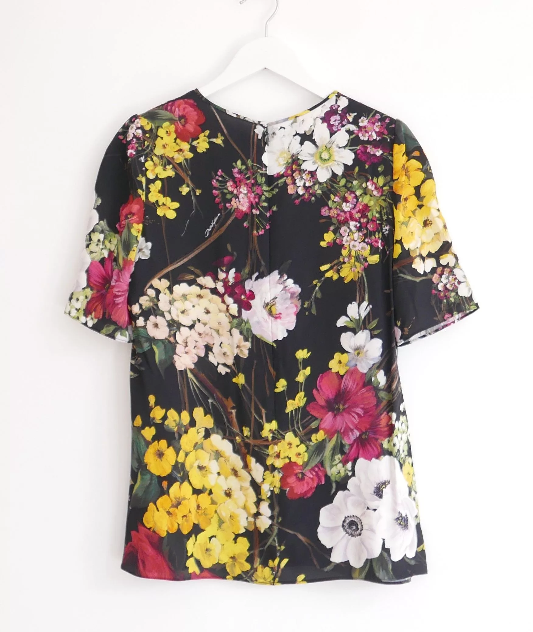 Dolce & Gabbana Blouses Dolce & Gabbana black floral print top