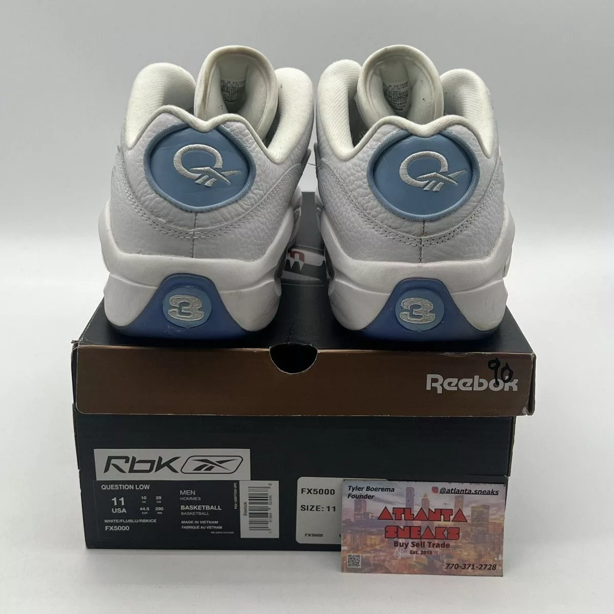Reebok Low Top Sneakers Reebok Question patent low fluid blue White