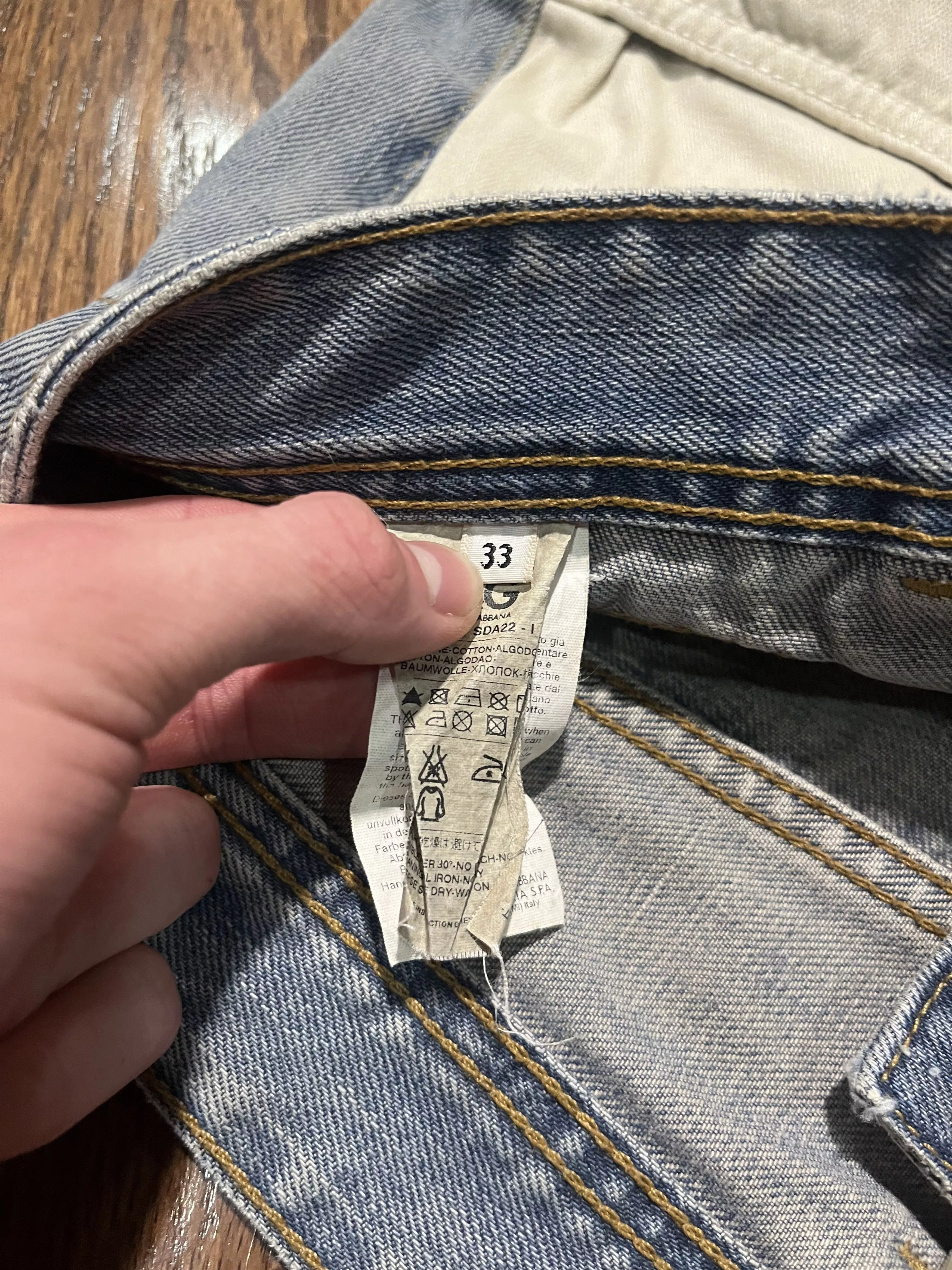 Dolce & Gabbana Denim Dolce & Gabbana Undone Double Layered Jeans Multi