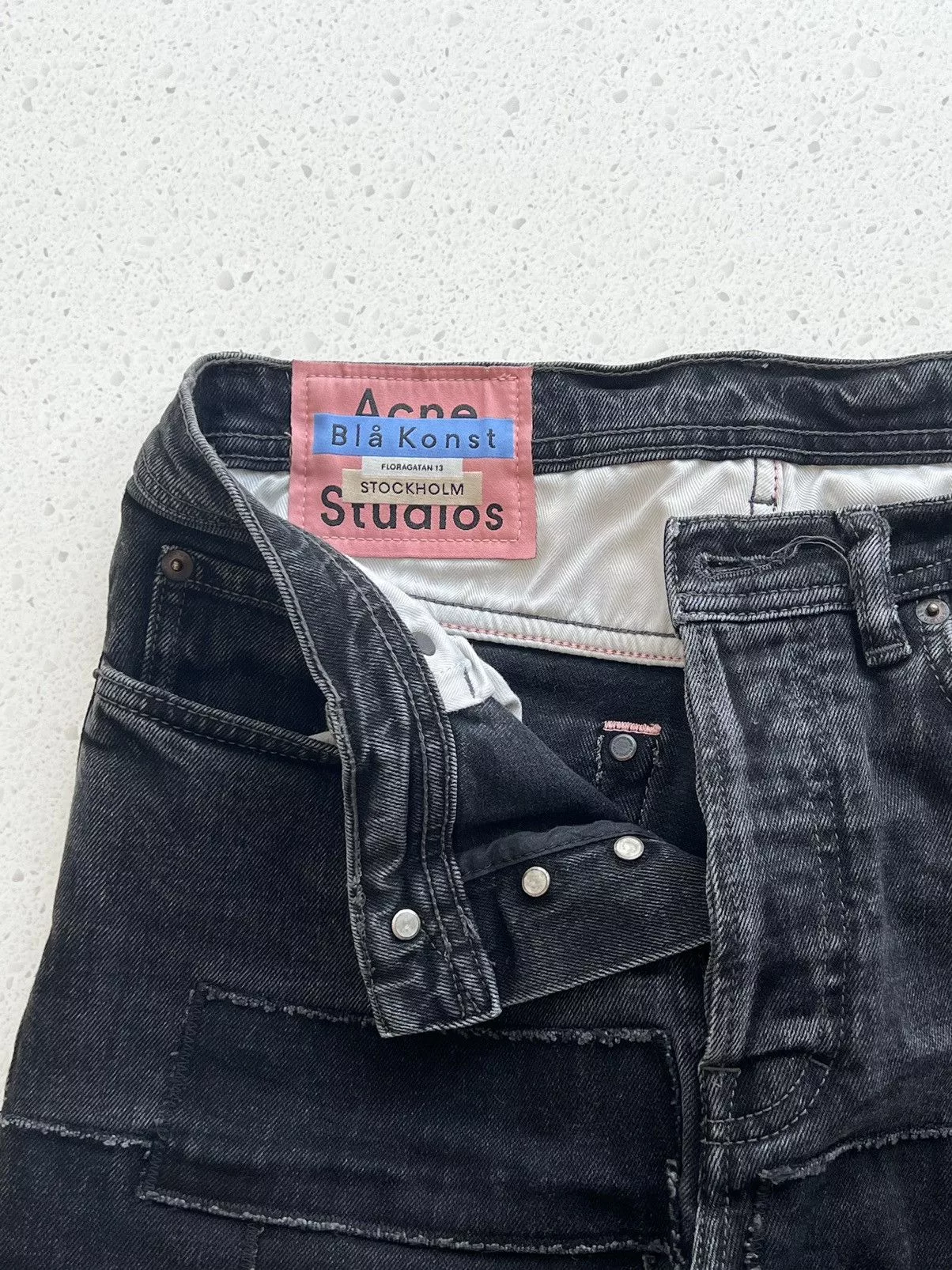 Acne Studios Denim Acne Studios Acne Bla Konst Patchwork Denim Black