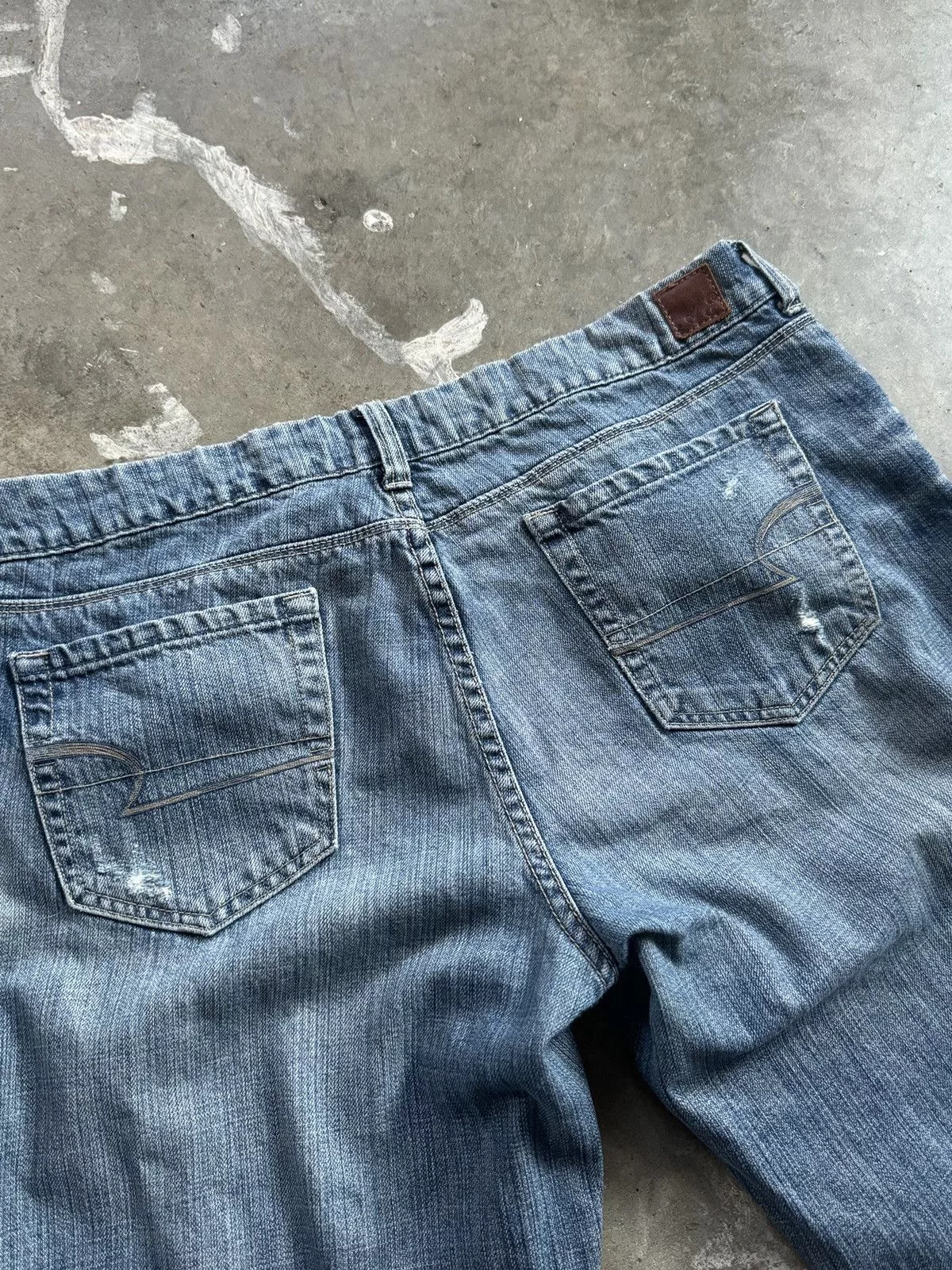 American Eagle Outfitters Jeans American Eagle Outfitters Vintage Y2K Distressed American Eagle Flared Bootcut Jeans Blue