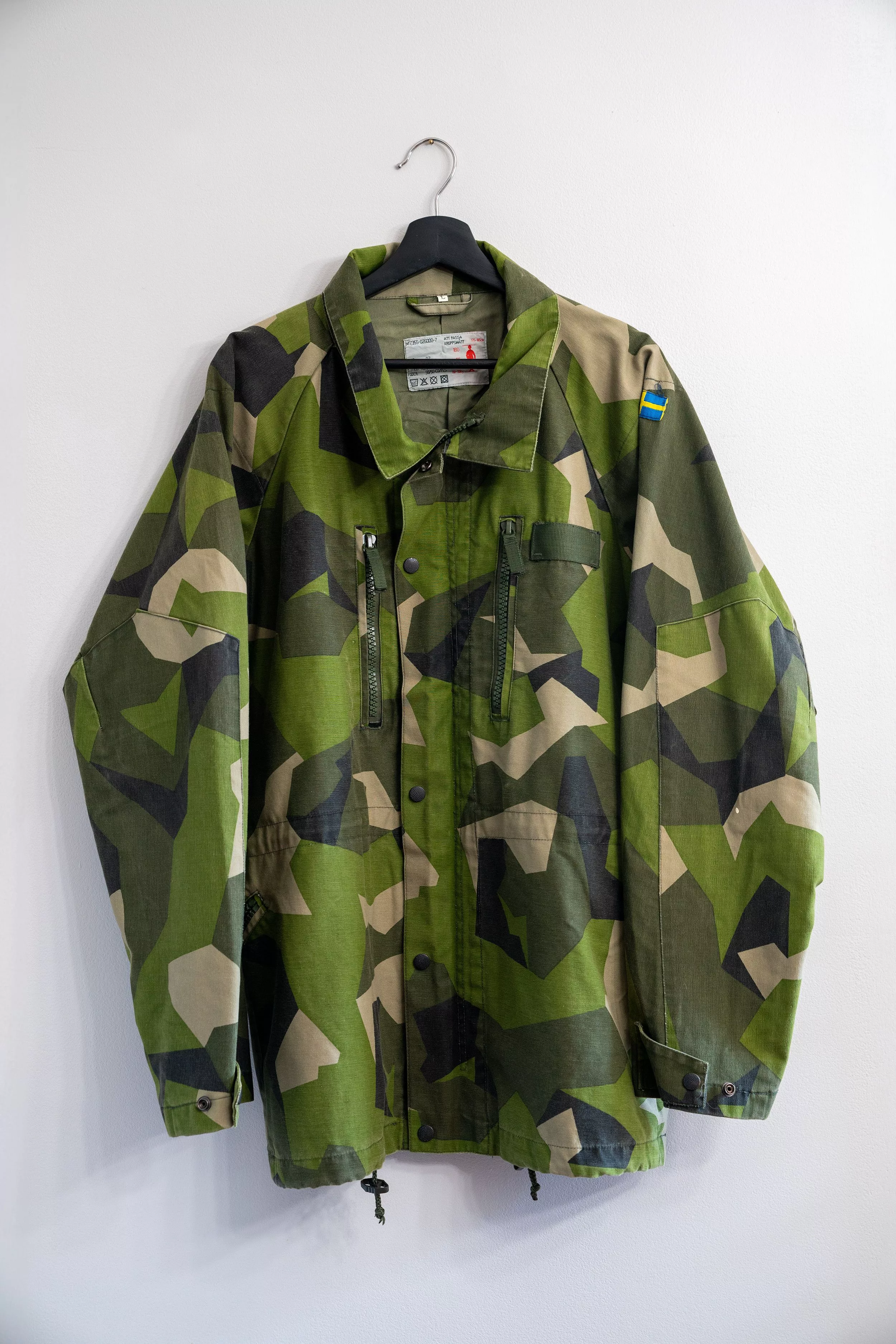 Vintage Light Jackets Rare Vintage Swedish M90 Splinter Army Jacket Multi
