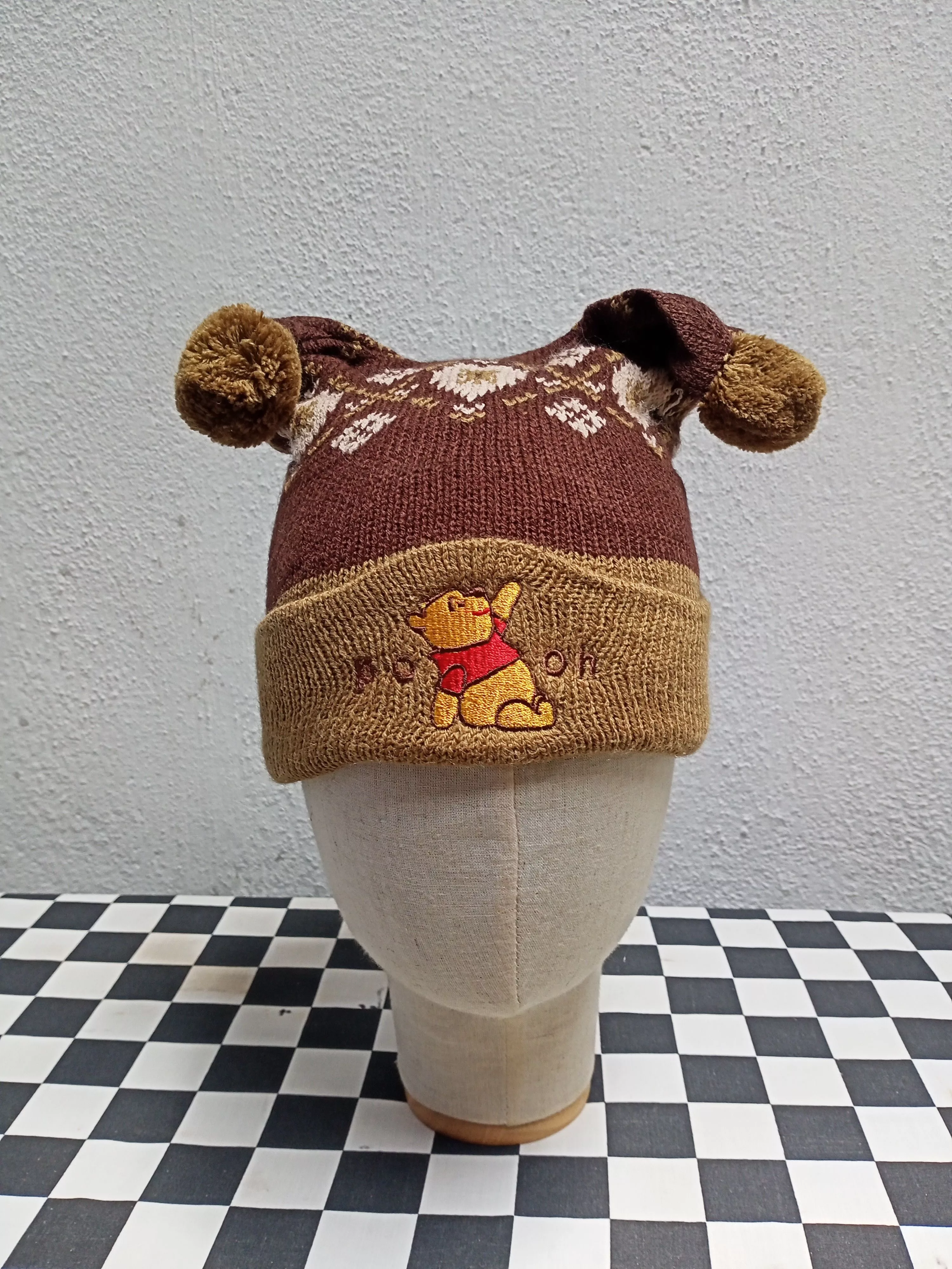 Anime Hats Anime × Cartoon Network × Disney Disney Winnie The Pooh Ear Bunny Horn Beanie Hat Green