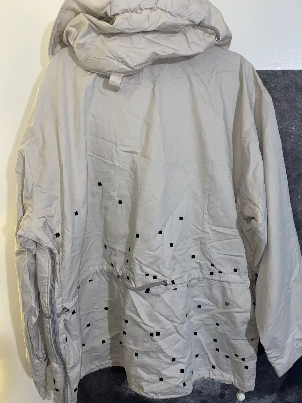 Cav Empt Parkas Cav Empt Pixel Embroidery Pullover Parka White