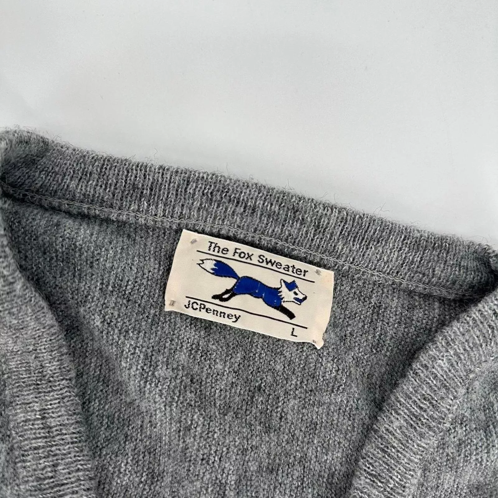 Other Sweaters Knitwear Other 70s/80s jc penney the fox sweater pullover Gray