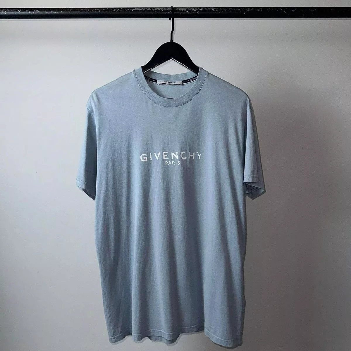 Givenchy Short Sleeve T Shirts Givenchy Logo Blue T Shirt Luxury