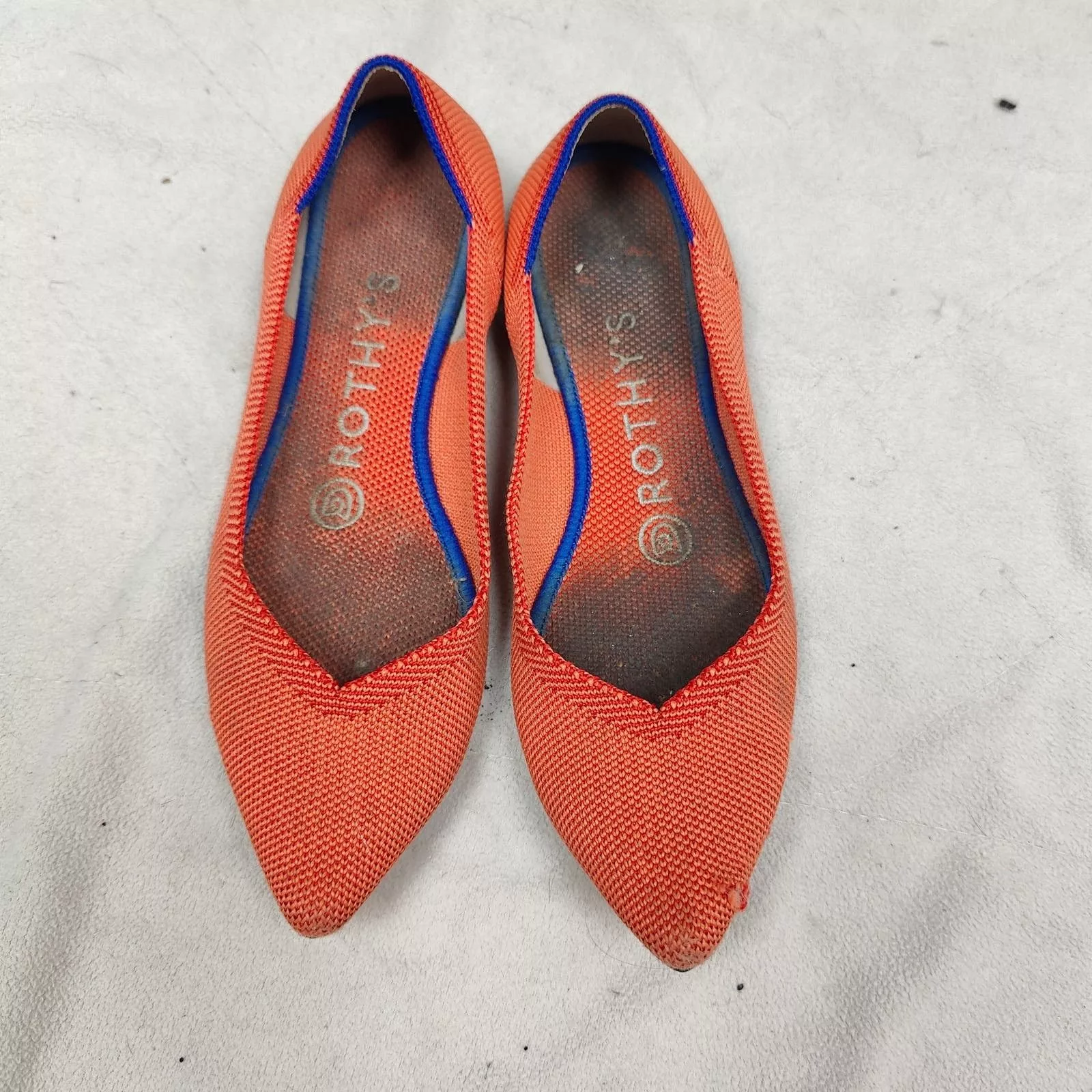 Other Flats Other Rothy's The Point Flats Womens 6 Persimmon Orange