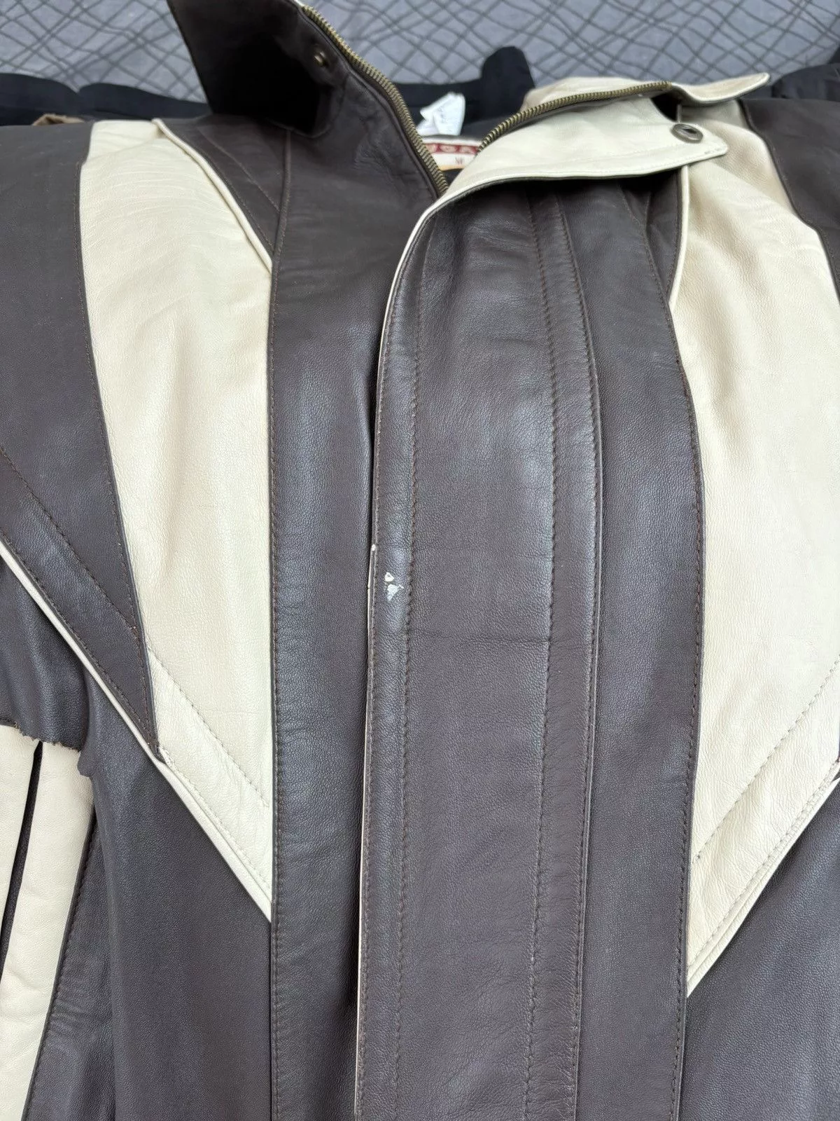 Bugatti Denim Jackets Bugatti × Vintage Bugatti leather jacket Brown