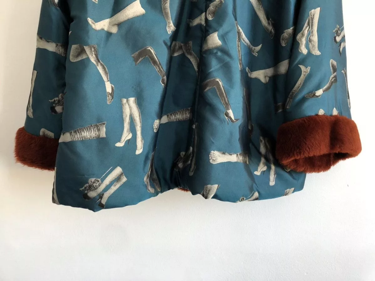 Jean Paul Gaultier Heavy Coats Jean Paul Gaultier aw 92 french cancan kimono coat Blue