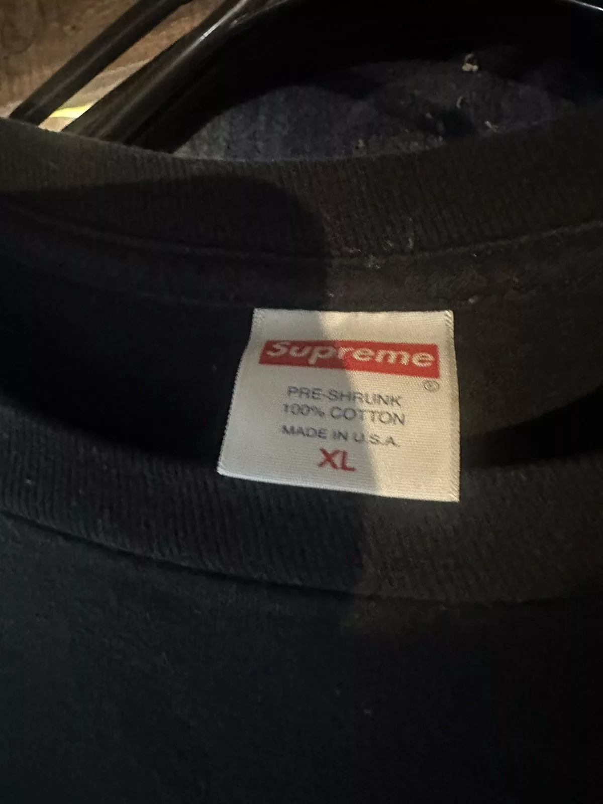 Supreme Short Sleeve T Shirts Supreme Handstyle Tee Navy Blue