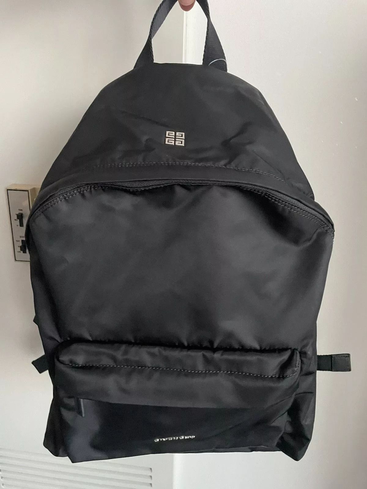 Givenchy Backpacks Givenchy Rare Limited Super Runway Classic Logo Everyday Backpack Black