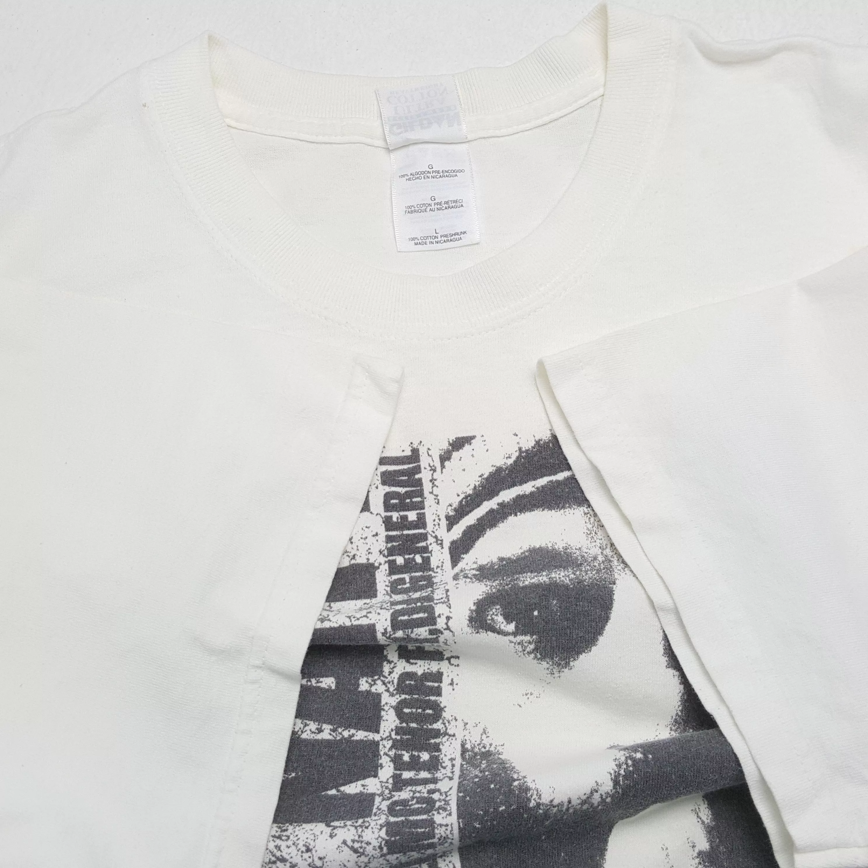 Band Tees Short Sleeve T Shirts Band Tees × Vintage Vintage CONGO NATTY Rebel MC British Jungle Producer Tees White