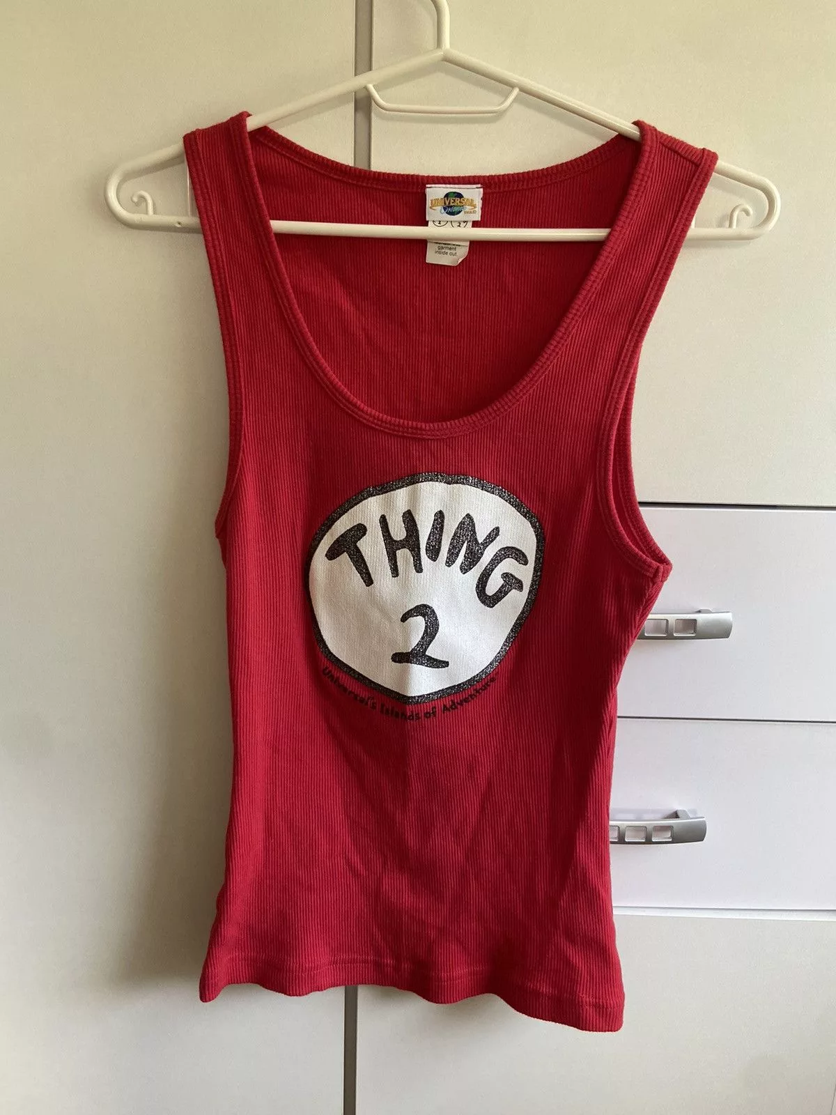 Universal Studios Tank Tops Universal Studios Universal Studio Orlando Tank Top Thing 2 Red