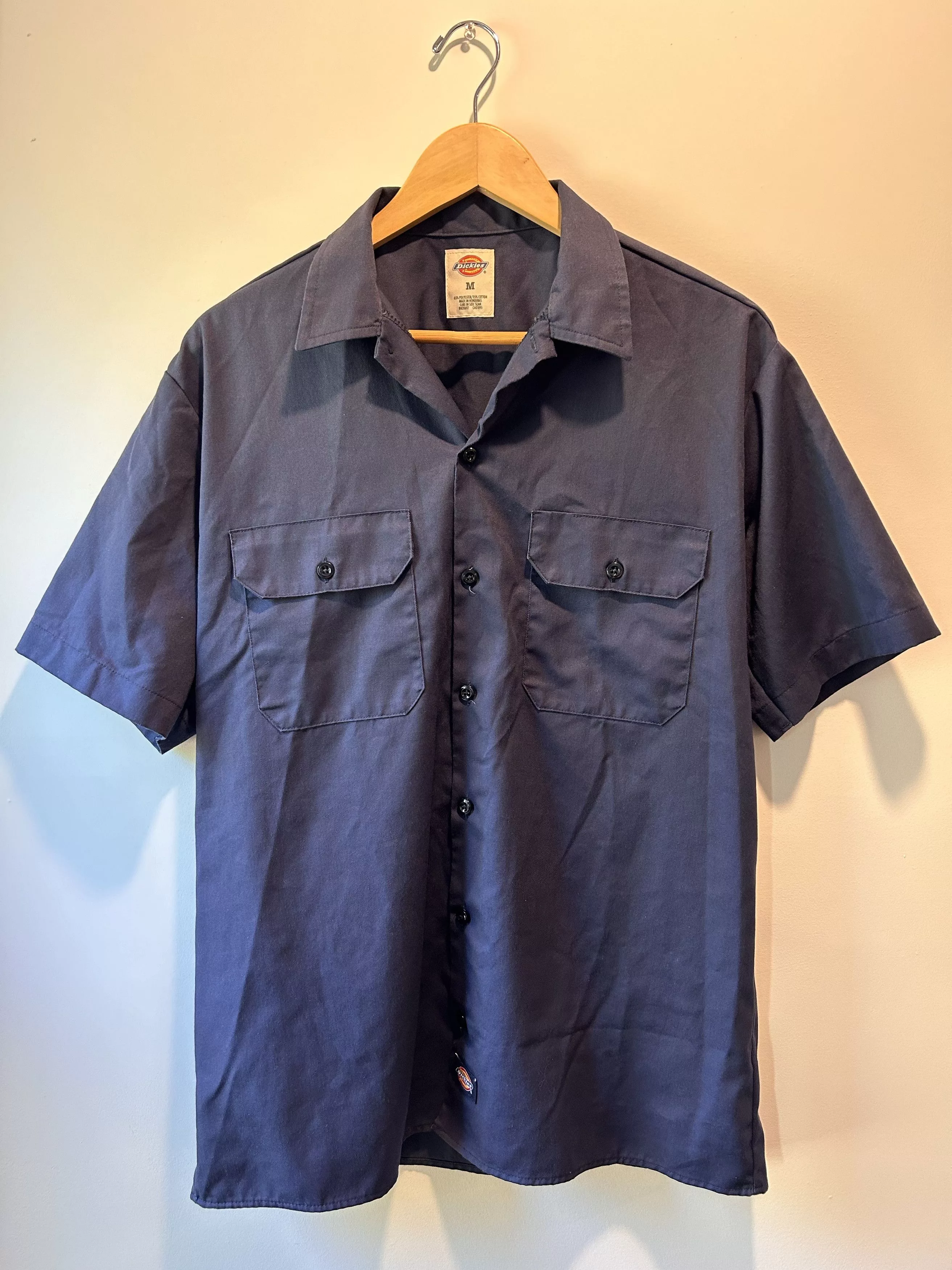 Dickies Shirts Button Ups Dickies Men's Short Sleeve Button Up Blue