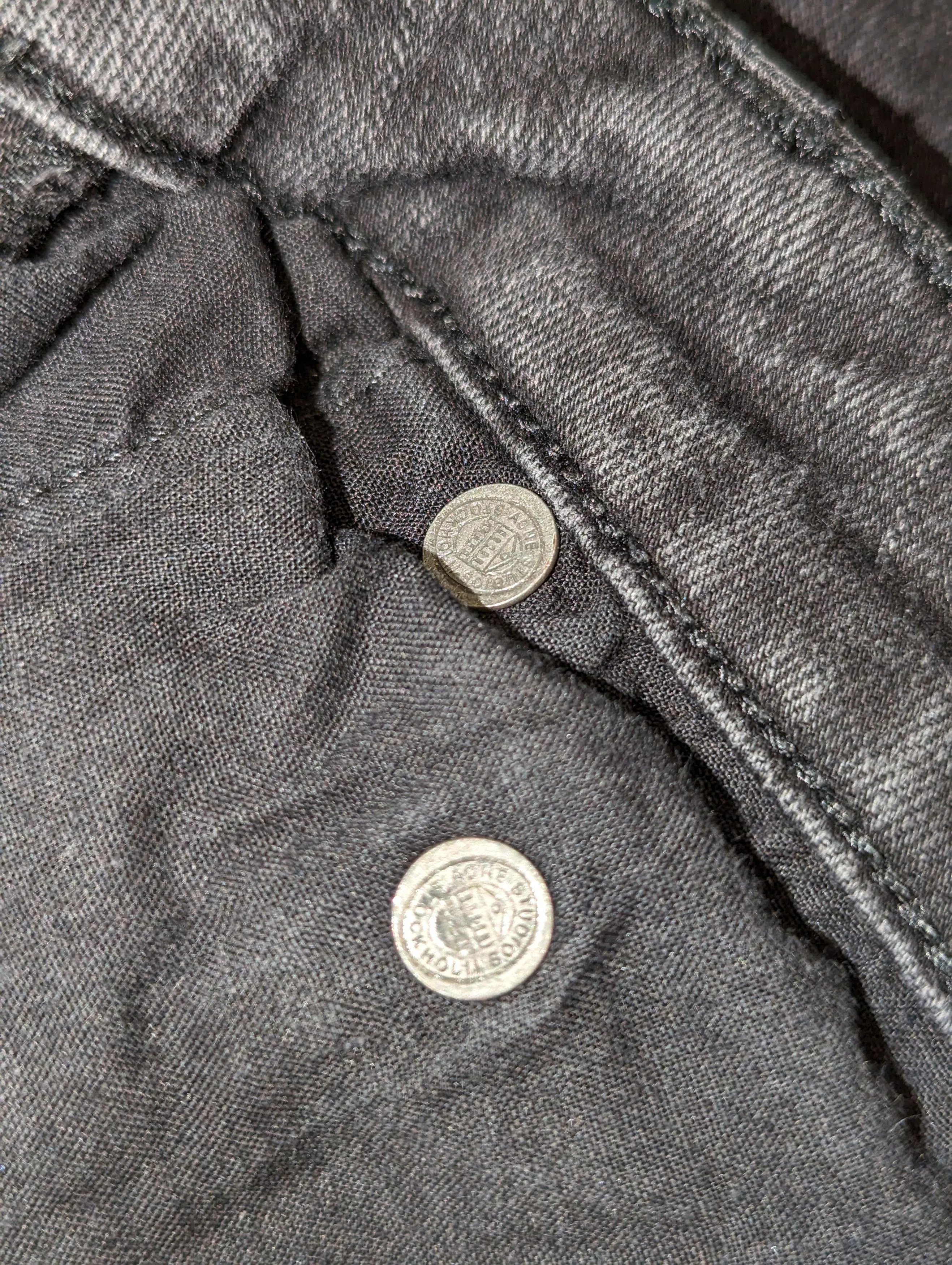 Acne Studios Denim Acne studios skin 5 used black jeans