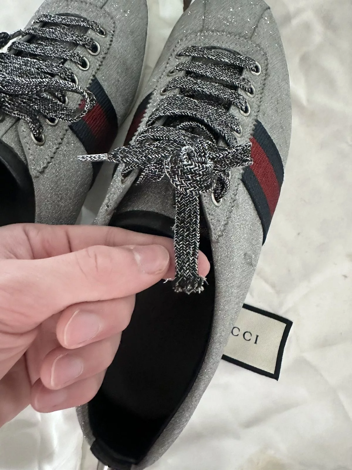 Gucci Low Top Sneakers Gucci sneakers Silver