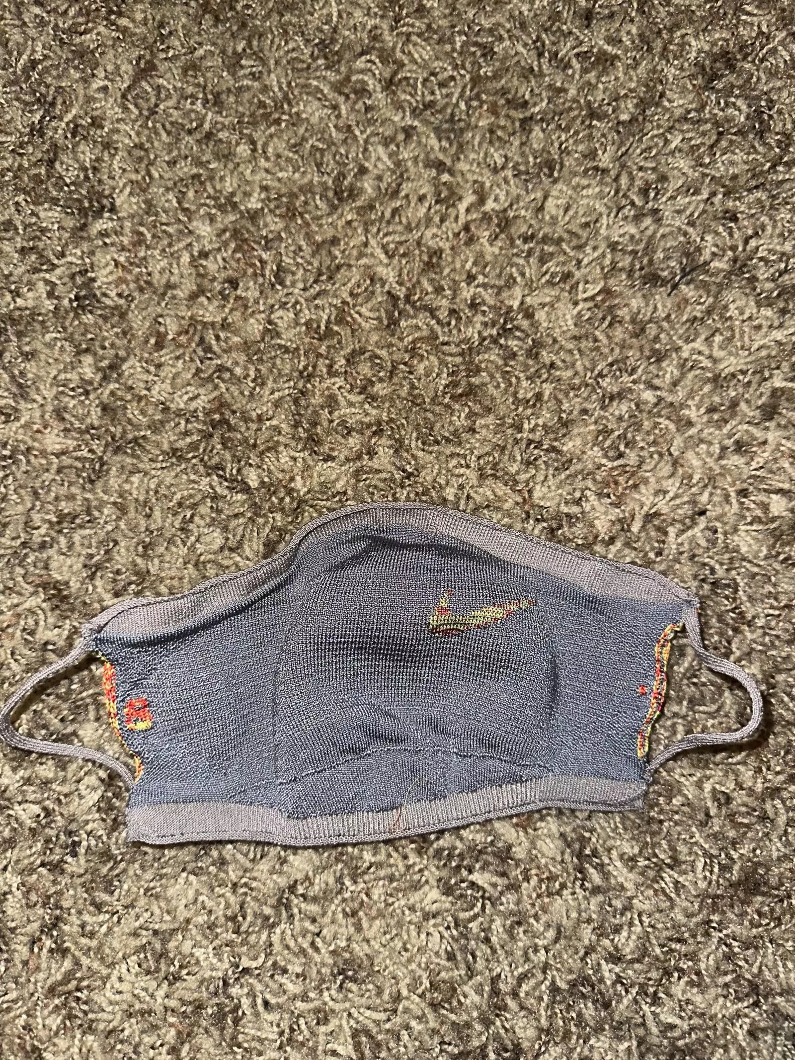Nike Miscellaneous RARE Nike Vaporknit Covid Face Mask Orange