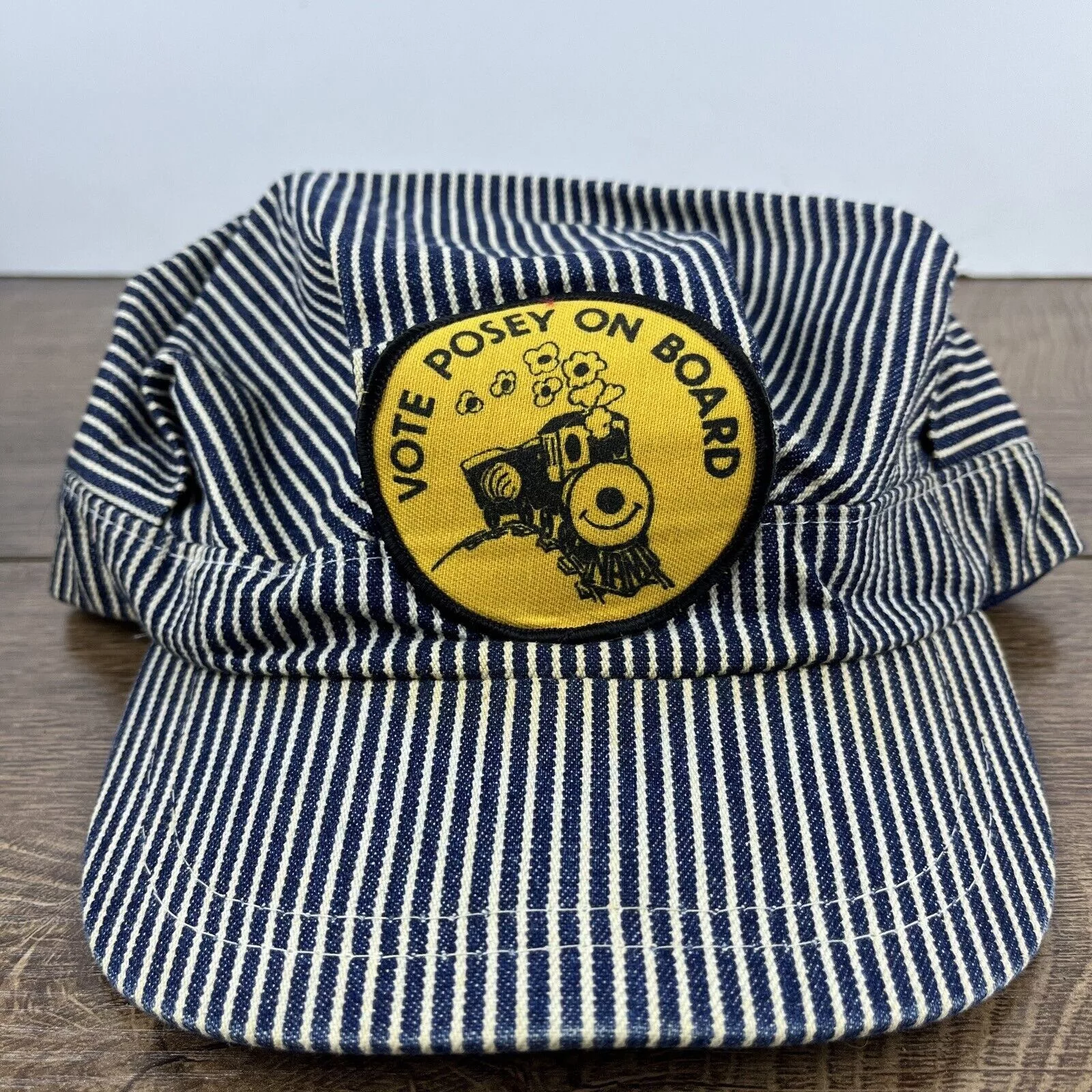 Other Hats Other Vote Posey On Board Hat Train Conductor Gray Snapback Hat Ad