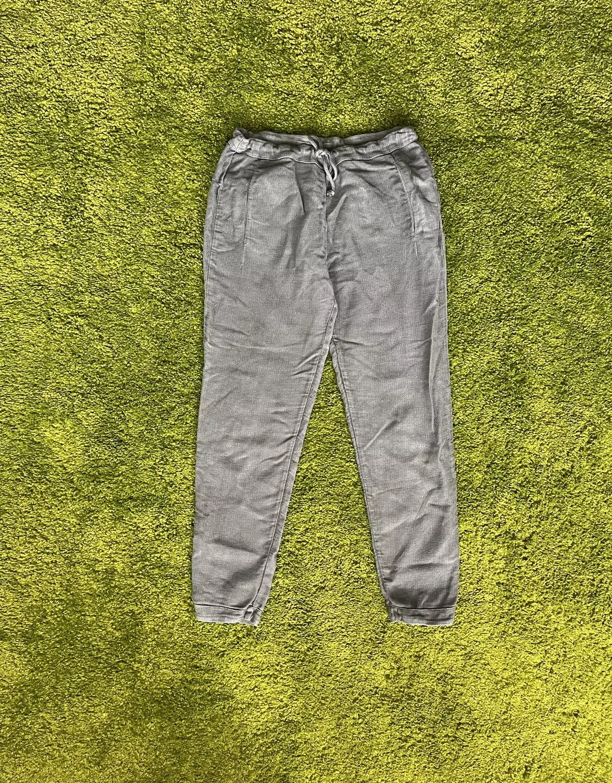 Transit Joggers Transit × Transit Uomo Transit par-such avant garde linen joggers pants Gray Avant-Garde