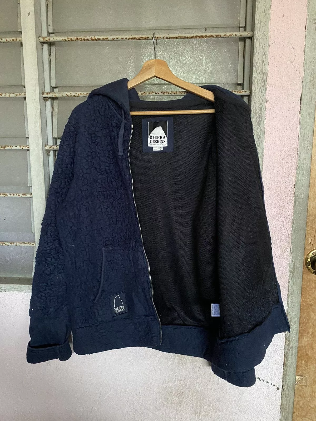 Sierra Designs Light Jackets Sierra Designs ⚡️Steals⚡️ Sierra Design Deep Pile Hoodies Jacket Blue Gorpcore