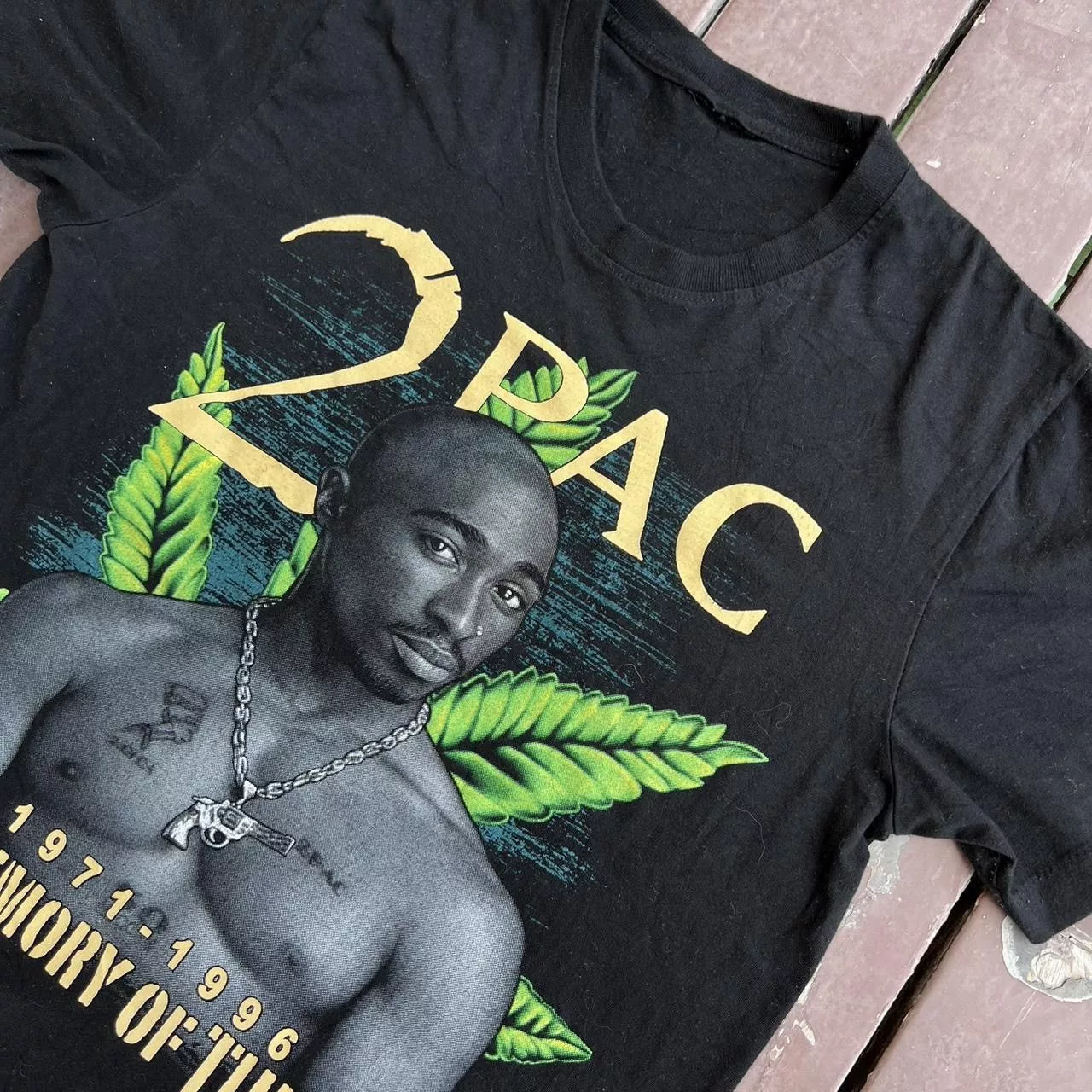 Vintage Long Sleeve T Shirts VINTAGE 2PAC 1996 MEMORY Black