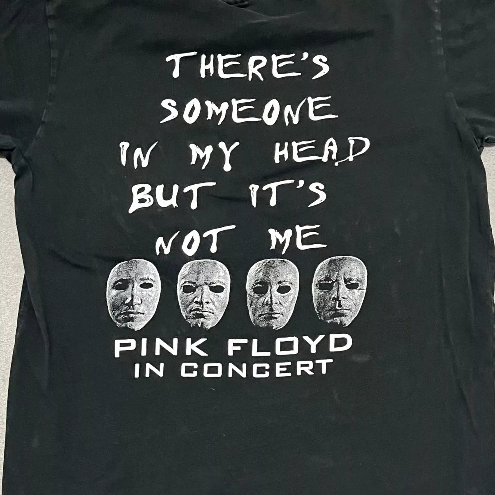 Band Tees Short Sleeve T Shirts Band Tees × Vintage VTG 1990’s Pink Floyd Live In Concert Parking Lot Band Tee M Black Streetwear