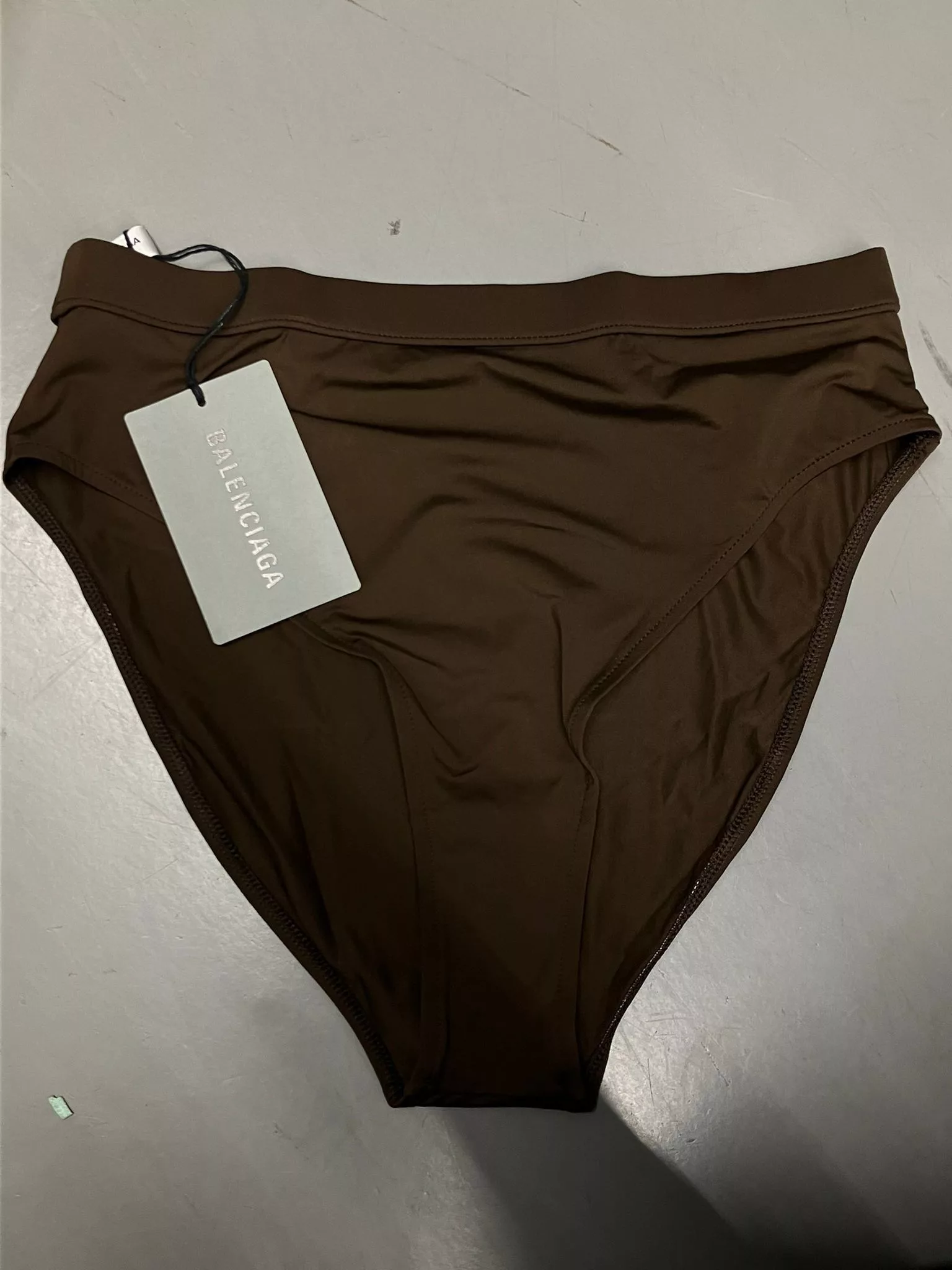 Balenciaga Miscellaneous Balenciaga o1mt1gz0624 Size: L / Slip High Waisted Panty in Brown