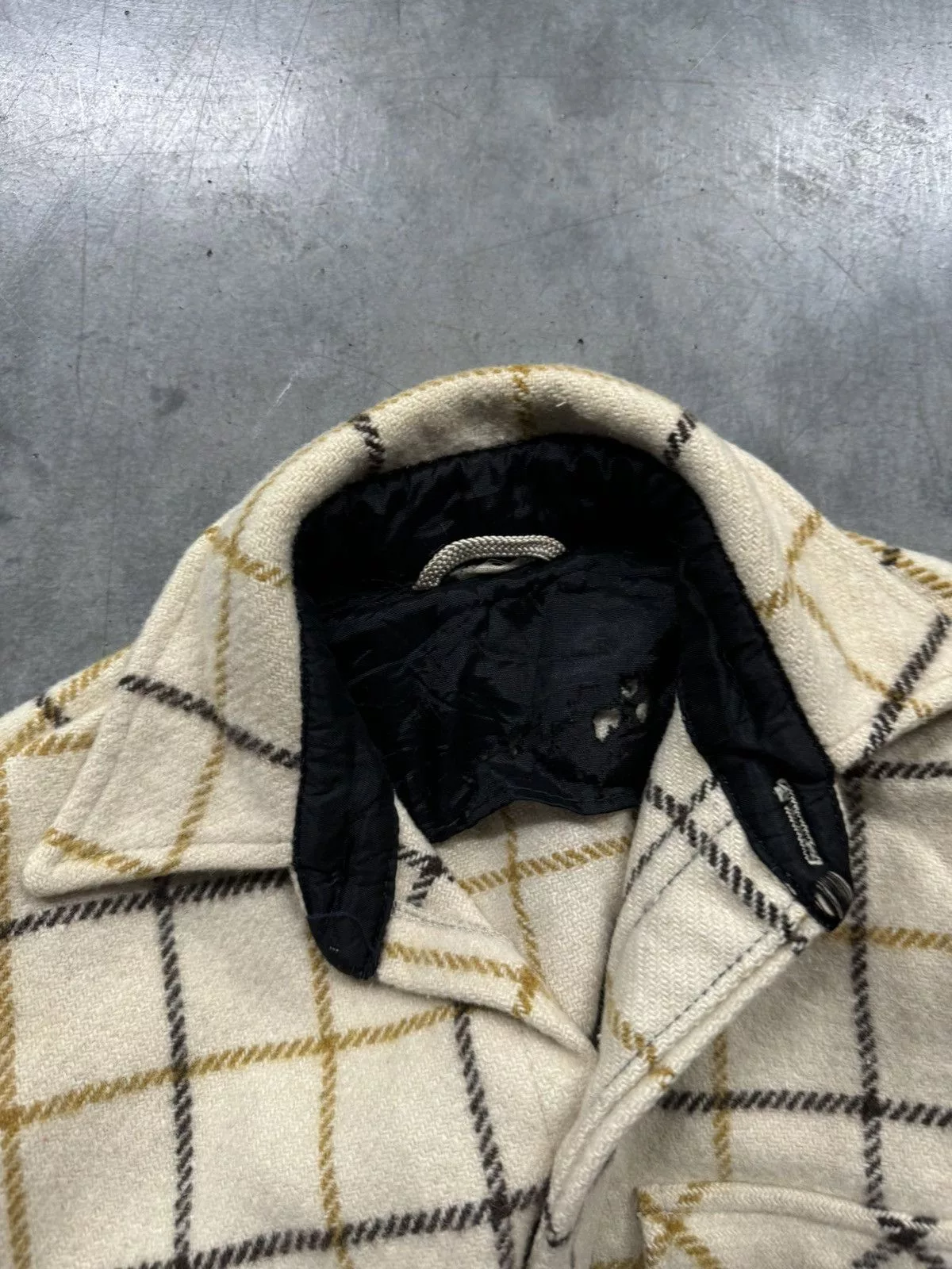 Vintage Light Jackets Vintage 60s Heavy Wool Plaid Shacket Multi