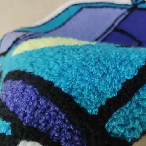 Handmade Miscellaneous 3D Handmade Car Shape Soft Rug Multi